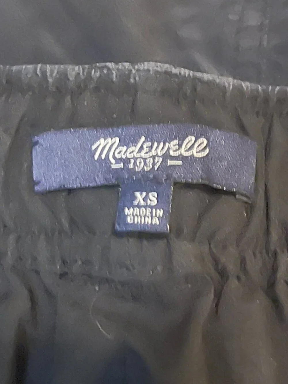 Madewell Black Silk Mini Skirt Size XS Chic